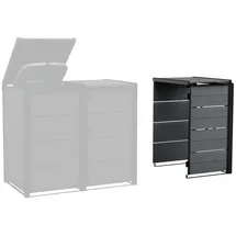KETER Mülltonnenbox Hide Away 138 x 84 x 121 cm grau