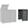 KETER Mülltonnenbox Hide Away 138 x 84 x 121 cm grau