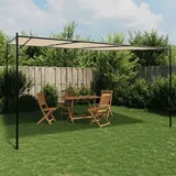 Teenpull – Pavillon Beige 4x4 M 180 G/m2 Stoff Und Stahl