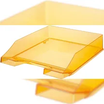 HAN Briefablage C4 Standard orange transparent Packung mit 6 Stück