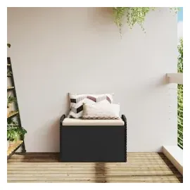 vidaXL Sitzbank 80 x 51 x 52 cm Schwarz