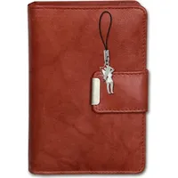 Money Maker Damen Portemonnaie Leder chianti rust RFID Blocker OPJ701O