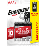 Energizer Max Micro (AAA)-Batterie Alkali-Mangan 1.5V 8St.