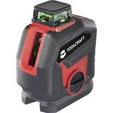 TOOLCRAFT Kreuzlinienlaser grüner Laser, inkl. 360° Laser, selbstnivellierend Reichweite (max.): 30 m