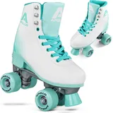 Apollo Disco Roller, Classic Roller | Rollschuhe für Kinder und Erwachsene | größenverstellbare Quad-Skates, 3 Größen, verstellbar von 31 bis | - Violett - 35-38