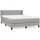 vidaXL Boxspringbett 140 x 200 cm Hellgrau