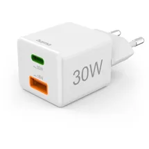 Hama 201992 Mini-Lader 1xUSB-C+A 30W