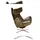 KAWOLA Drehsessel RANDY Polyester 79 x 117 x 79 cm Olivgrün mit Wippfunktion