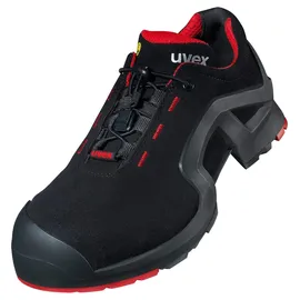 Uvex Halbschuh schwarz/rot uvex 1 x-tended support, S3 44