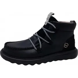HEYDUDE Hey Dude Reyes Stiefel aus Wolle, Schwarz/Schwarz, 38 - 38