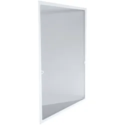 Grafner® Insektenschutz Fliegengitter 130x150 cm Fenstergitter weiss IS11078