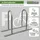 Trutzholm Fahrradständer 2 x Anlehnbügel 140 x 88 cm Stahl feuerverzinkt Ø 50 mm grau
