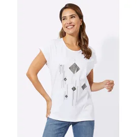 Sieh an! Kurzarmshirt in weiß-schwarz | Gr.: 56