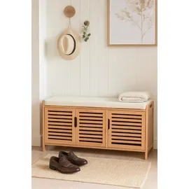 ad.con Schuhbank 50 x 90 x 35 cm gepolstert / beige