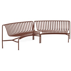 HAY - Palissade Park Dining Bench, In / In (2er-Set), iron red