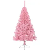 vidaXL Künstlicher Halb-Weihnachtsbaum Rosa 120 cm