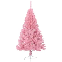 vidaXL Künstlicher Halb-Weihnachtsbaum Rosa 120 cm