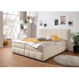 INOSIGN Boxbett »Hartley«, Inkl. Bettkasten & Topper, wählbar in H2, H3 o. H4 beige