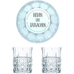 Nachtmann Whiskyglas mit Gravur Boden der Tatsachen, 2er Set