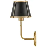 Elstead Lighting Clarke (HK-CLARKE1-BR-BK) Schwarz/Messing