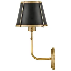 Elstead Lighting Clarke (HK-CLARKE1-BR-BK) Schwarz/Messing