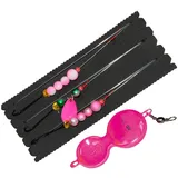 Dieter Eisele System 70cm 0,40mm pink - 3 Vorfächer + Buttlöffel, Gewicht:90g