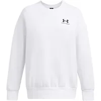 Under Armour Essential Fleece Oversized Sweatshirt - White Black