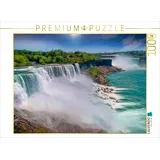 Calvendo Puzzle Niagarafälle - American Falls und Horseshoe Fall 1000 Teile Lege-Größe 64x48cm Foto-Puzzle für glückliche Stunden