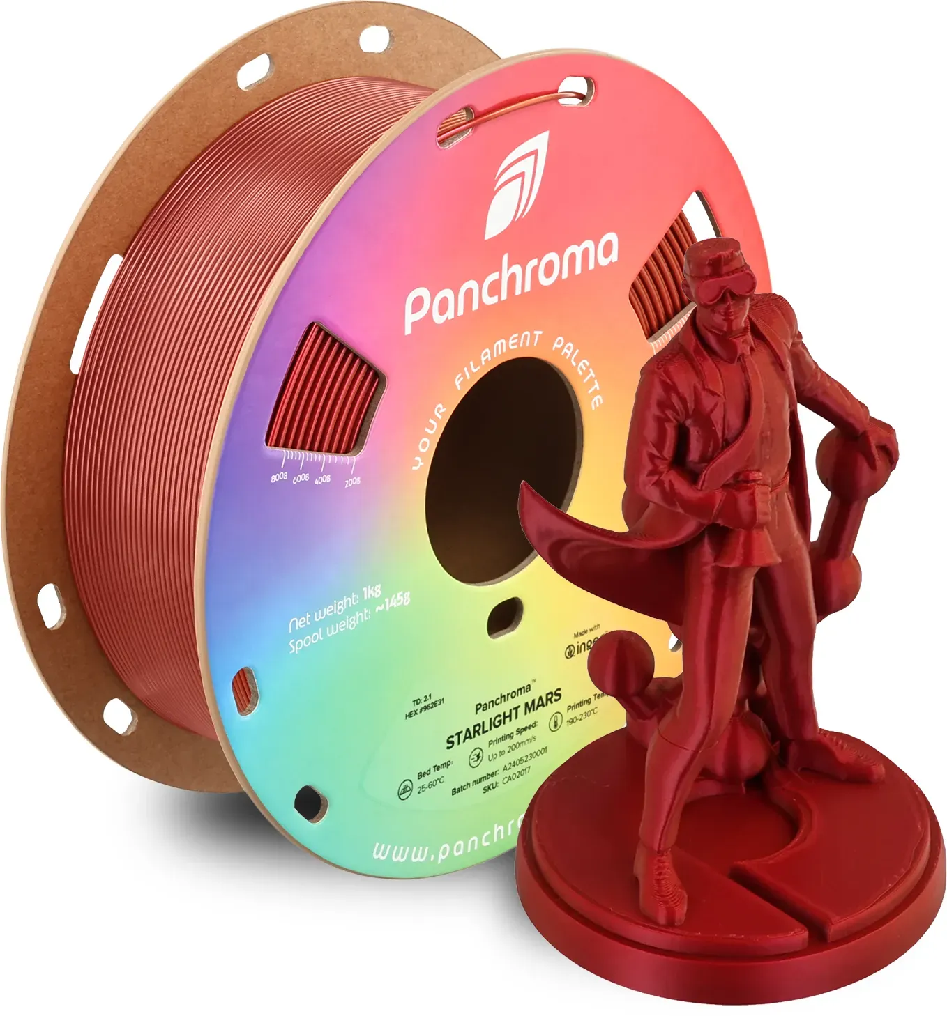 PanchromaTM PLA Starlight, Filamentgröße: 1.75mm, Gewicht: 1 kg, Farbe: Starlight Pulsar