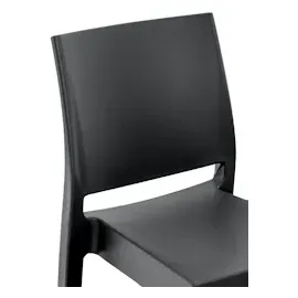 CLP 2er Set Barhocker Maya Kunststoff schwarz