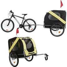 Wiltec Hundeanhänger 220x700x78 cm rot-schwarz