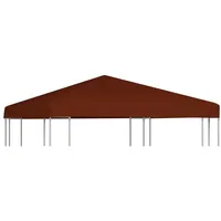 VidaXL Pavillondach 310 g / m2 3x3 m Terrakotta