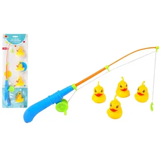 BLUE SKY - Entenangeln - Geschicklichkeitsspiel im Freien - 040407 - Magnetisches Angeln für Kinder - Angeln am Schnürchen - Mehrfarbig - Kunststoff - 40 cm - Ab 3 Jahren