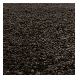 KADIMA DESIGN Shaggy Uni Style Braun Ø 200 cm