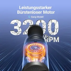 Merach Massagegerät Massagepistole Schwarz