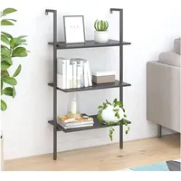 vidaXL Aktenregal Stahl 64 x 35 x 120,5 cm Schwarz