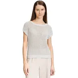 Betty & Co Stricktop mit Effektgarn Weiß 46
