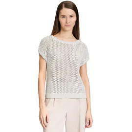 Betty & Co Stricktop mit Effektgarn Weiß 46