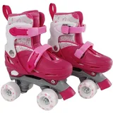 Kids Globe Rollschuhe Rosa/Weiß 27-30