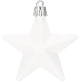 SPRINGOS Weihnachtskugeln Christbaumkugeln Weihnachtsbaum Kugeln 104 Stück Dekoration - Rot / Weiß - Rot/Weiß