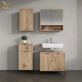livinity Waschtischunterschrank 2 Türen 70 x 63 x 45,1 cm Braun