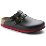 Birkenstock Clog Kay Superlauf, WB, Naturleder, schwarz/rot, normal, Größe 39