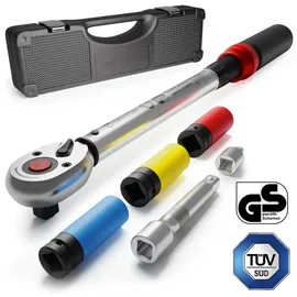 GENTOR Drehmomentschlüssel 1/2 Zoll 40–210 Nm 6-tlg.