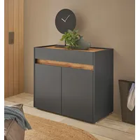 INOSIGN Kommode »GIRON/ CiTY, Schrank in Wotan Eiche, Sideboard im modernen Design«, in zwei Farben erhältlich, 2 Türen, 1 Schubkasten, 80 cm breit, grau