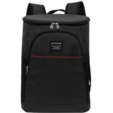 YuanDiann 18L Kühl Rucksack Kühltasche Thermo Isolierte Cooler Bag Kühlrucksack Wasserdicht Picknicktasche für Strand Camping Wandern Picknick BBQs Schwarz