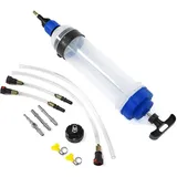 FreeTec Ölabsaugpumpe 1500 ml – Handpumpe mit Schlauch, Flüssigkeitsabsaug- und Abfüllpumpe für Bremsflüssigkeit, Getriebeöl, Kühlmittel und Motoröl – Ideal für effizientes Umfüllen