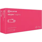 Mercator Medical Guantes desechables nitrylex® magenta, Größe:L - 100 Stück