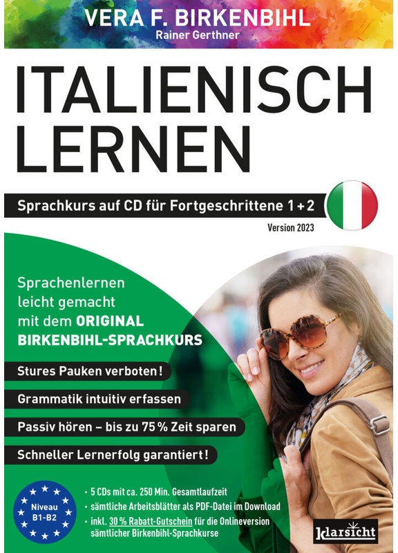 Italienisch Lernen Für Fortgeschrittene 1+2 (Original Birkenbihl) Audio-Cd - Vera F. Birkenbihl  Rainer Gerthner  Original Birkenbihl Sprachkurs (Hörb