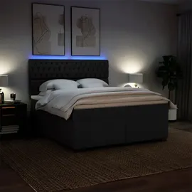 vidaXL Boxspringbett 180 x 200 cm Schwarz