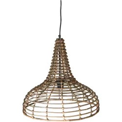 HSM Collection Pendelleuchte Rattan Natur, ø50x48 cm